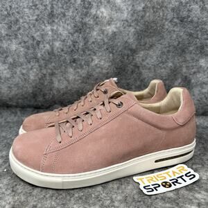 Birkenstock Bend Low Shoes Mens Size 11 Pink Clay Suede Casual Sneakers
